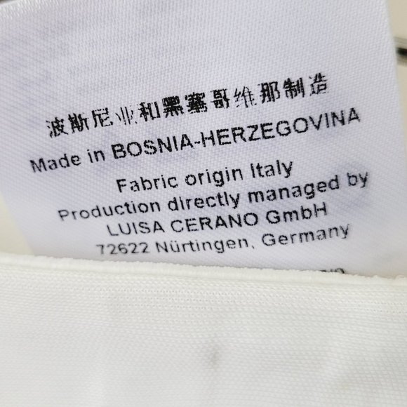 Luisa Cerano Navy and Off-White Striped Palazzo Pants  US 6 - Picture 13 of 13